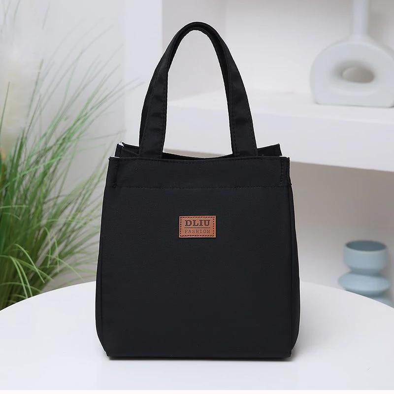 Large-capacity Simple Bento Bag for Going Out and Taking Lunch to Work Aluminum Foil Insulated Lunch Box Bag Handbag