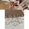 Elegant Korean 925 Sterling Silver Minimalist Ring For Women With Adjustable Open Design And Modern Aesthetic