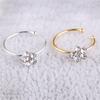 1Pc Small Thin Clear  Flower Nose Ring Charm Nose Ring Jewelry
