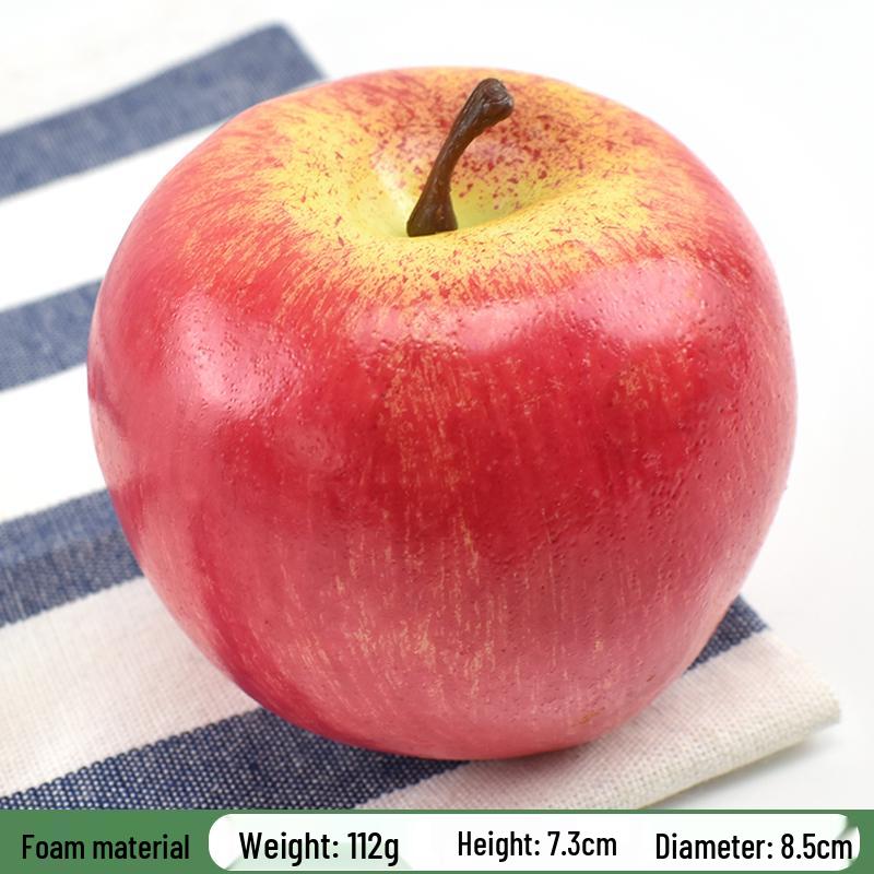 Red Delicious Artificial Apple Ornament for Decorations