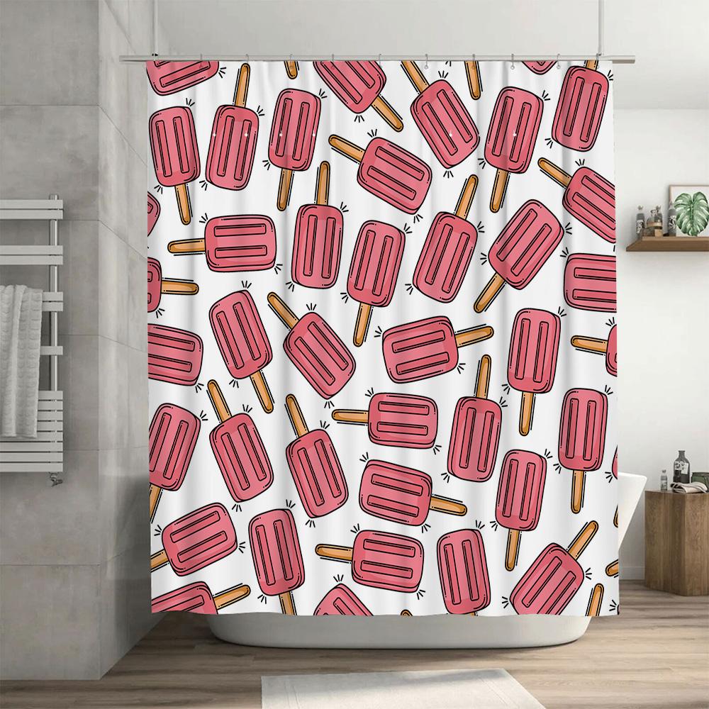 Summer-Themed Shower Curtains Featuring Popsicles Colorful Bathroom Decor For Home Accessories!