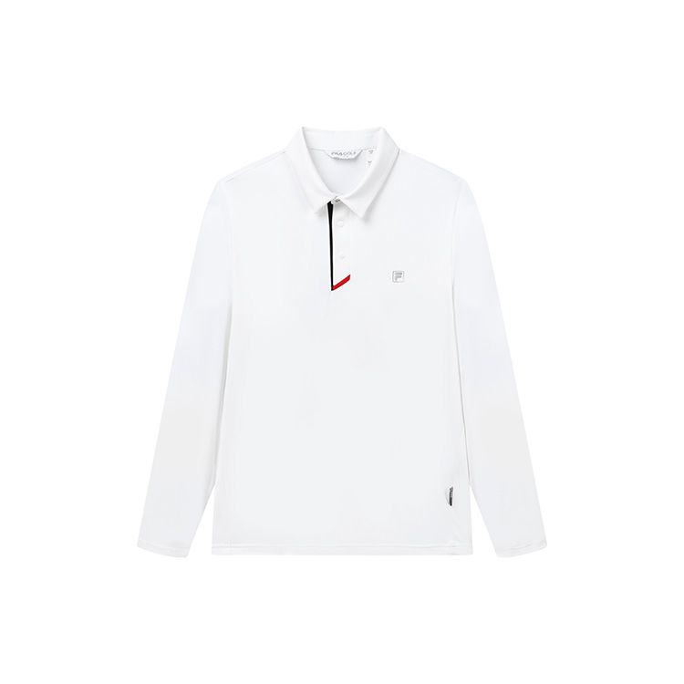 FILA Athletics Мужская футболка-поло с длинным рукавом для гольфа Топы Нефритово-белый A11M145224FWT L