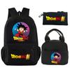 3Pcs/set Backpack Dragon Ball Printed Bookbag with Lunch Bag Pencil Case Teenager Children Girl Boy Schoolbag Rucksack