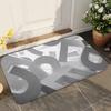 1pc Letter Bathroom Absorbent Mats Anti-Slip Mats Home Decor Supplies Carpets Home Kitchen Floor Mats
