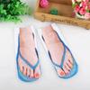 Gemusterte 3D-gedruckte Socken Knöchelhoch Lustige kurze Socken Lässige Flip-Flop-Socken Damen