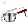 Stainless Steel Oil Splashing Pan Skimming Pan Coffee Measuring Cupboiling Pot Hot Milk Small Milk Pot Sauce Pouring Pot