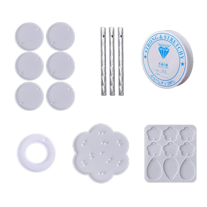 DIY Craft Pendants Silicone Resin Mold Resin Casting Molds Wind Chime Making Durable Unique Molds Easy to Clean 1