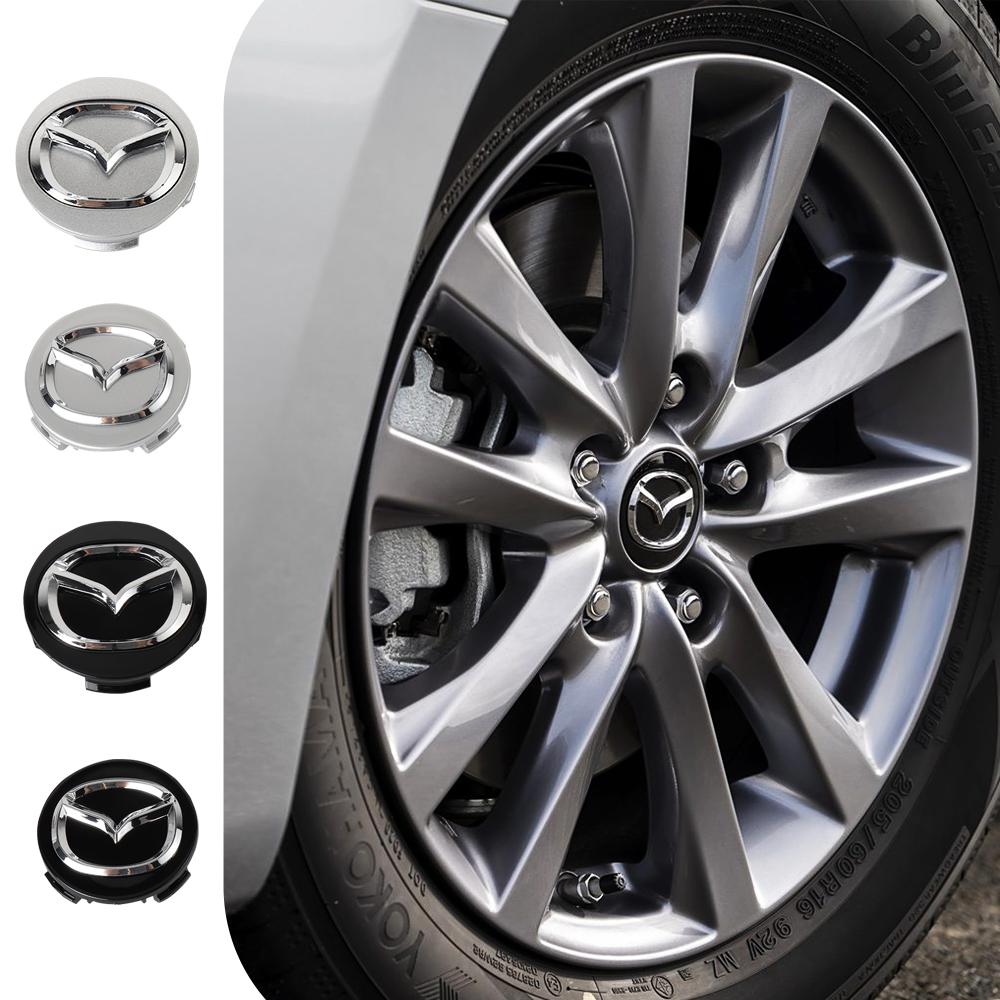 4pcs 56mm Car Wheel Center Hub Caps Rim Cover For Mazda 2 3 5 6 323 626 Demio CX3 CX5 CX30 Atenza Axela MX3 MX5 RX8 Accessories k1