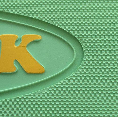 Koshin Rubber Oval Link Large (38 x 70cm), Light Green, Non-Slip Mat for Bathtubs and Bathrooms