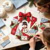 Progetti Creativi Fai da Te per la Casa Ghirlanda Patchwork Kit Artigianale, Modelli Stagionali da Cucito Natalizio, Kit Trapuntatura Fatti a Mano per Adulti Stile Rustico