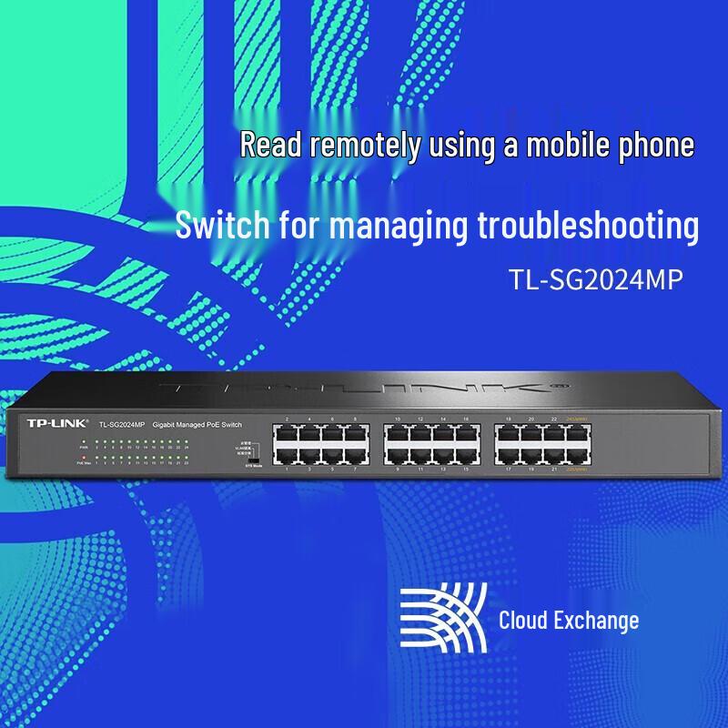 TP-LINK TL-SG2024MP 24-Port Gigabit Cloud Managed PoE Switch