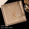 Light Luxury Zircon Full Diamond Choker Necklace Titanium Steel Versatile Minimalist Accessories for Women