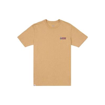 Vans Solid Color Chest Logo Crew Neck Short Sleeve T-Shirt Women Tops Brown VN0008YRYUU