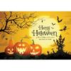 Halloween Party Decoration Hanging Cloth Pumpkin Witch Bat Castle Full Moon Night Photography Background Not Room Decoration