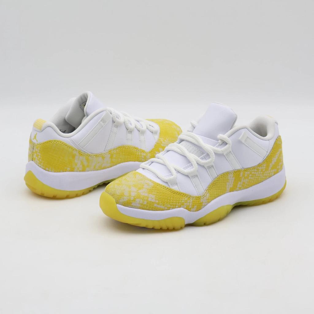 AH7860-107 Nike Air Jordan 11 Retro Low Yellow Snake Skin Gold (Women's)