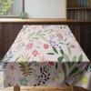 Colorful Floral Tablecloth Rustic Dining Room Decor Washable Reusable Placemats for Kitchen Pink Green Yellow White Blue