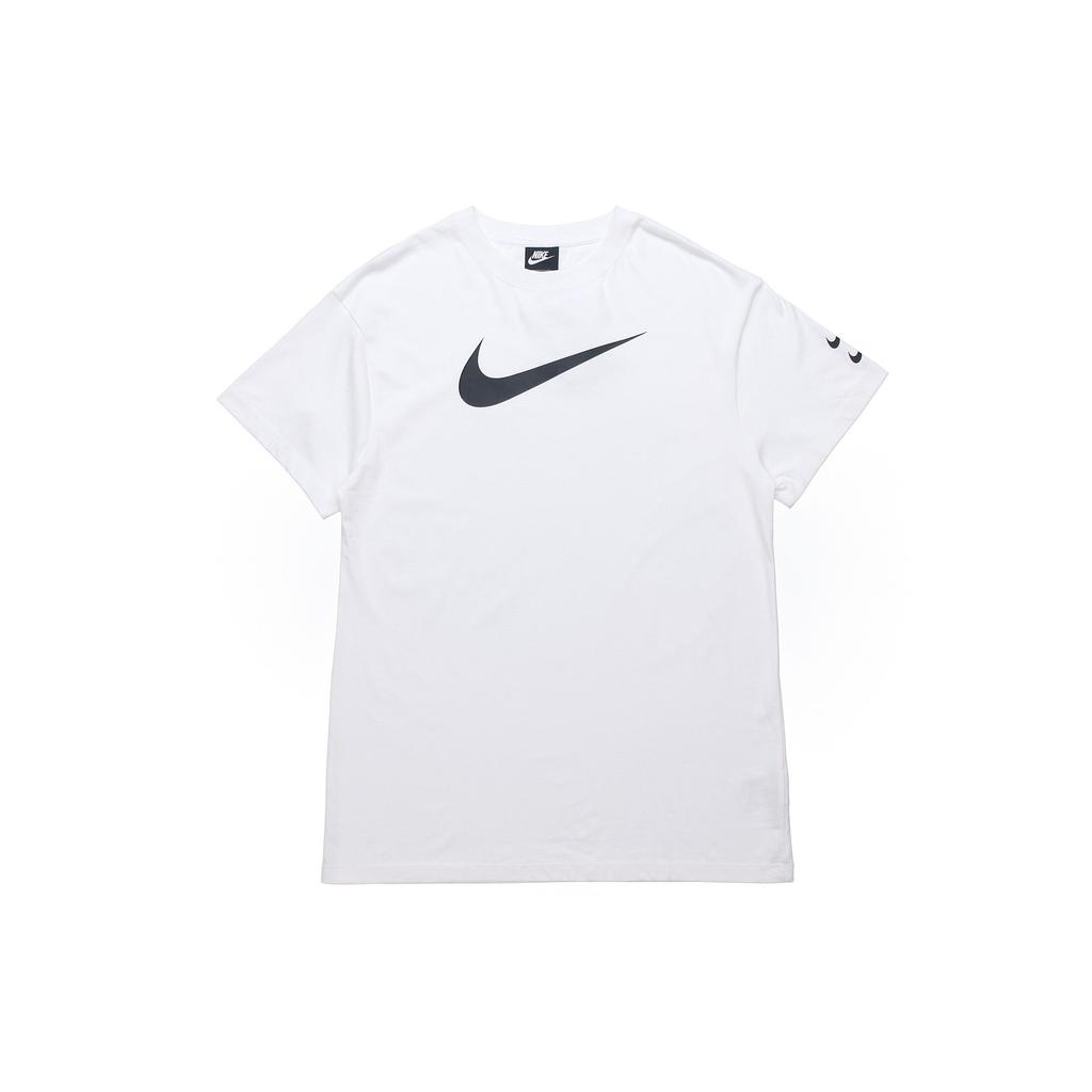 Nike Sportswear Swoosh Logo Fashion Casual Short Sleeve Dress Women Dresses White CJ3830-100