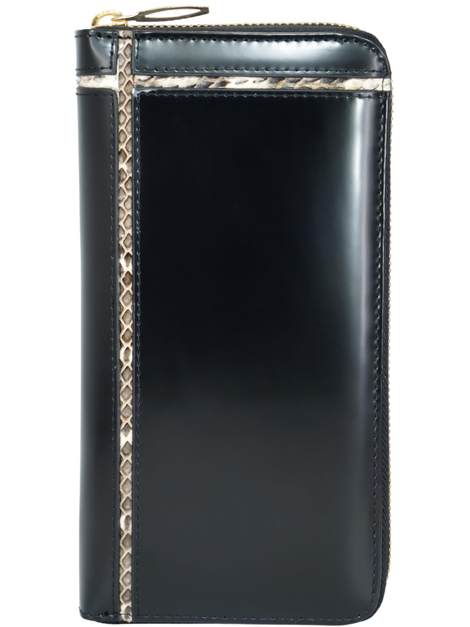 

Black cordovan leather, snakeskin, horsehide, horsehide, and other leather items. This genuine cowhide long wallet for men and women features a round