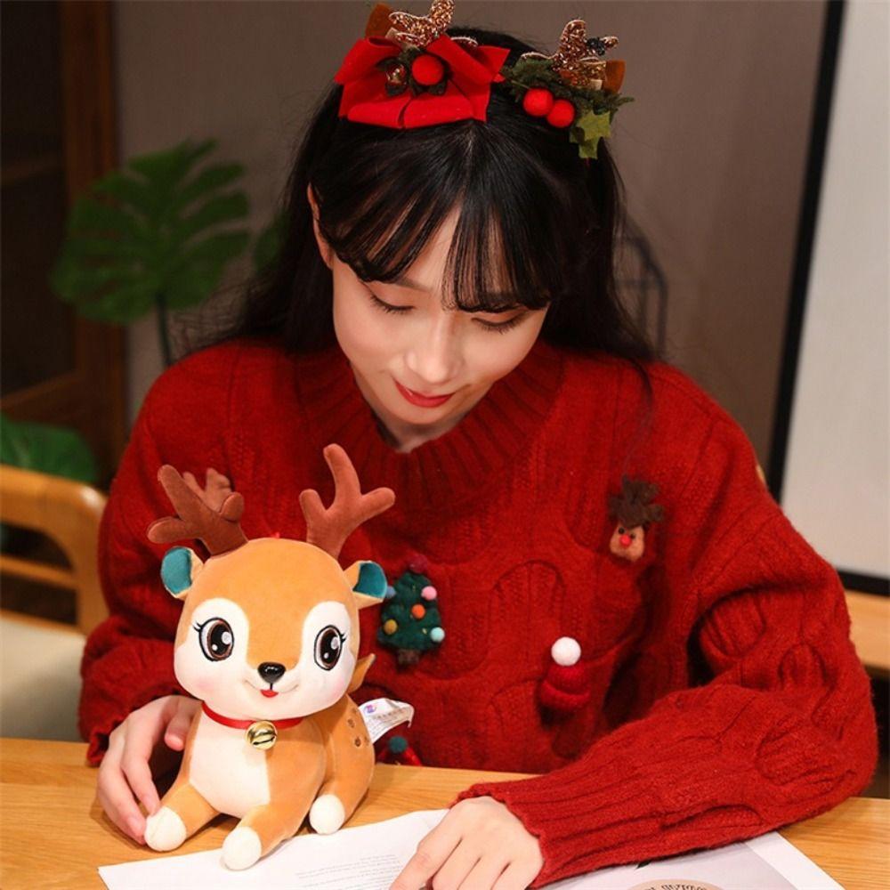 Christmas Tree Christmas Elk Plush Toy Plushies Santa Claus Plush Dolls  New Year Party Decorations