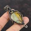 Polychrome Jasper Pendant Copper Wire Wrapped Pendant Handmade Copper Jewelry Dainty Gemstone Pendant Gift For Her Polychrome Jasper Jewelry