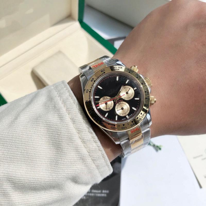

Rolex Daytona Чоловічий Двоколірний Панда Автоматичний Механічний Годинник