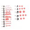 2PCS Small Round 304 Stainless Steel Piping Nozzles For Cake Decorating, DIY Baking Cream Writing Tools