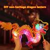 2024 Mid-autumn Festival Lantern Festival Handmade Diy Lantern Material Bag Children's Hand-held Luminous Pvc Dragon Lantern