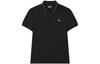 Men's FILA Polo Shirts Men's Black Polo Collar Moderate Straight Fit