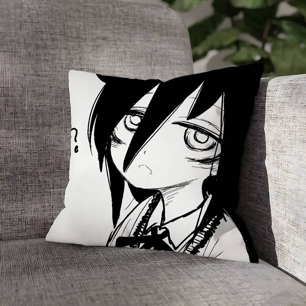 

W-Ватамоте Томоко Куроки Наволочка для подушки для декора дивана, автомобиля, офиса, с принтом, наволочка для подушки, украшения и защита 12x12Inch