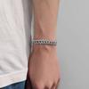 Europäisches und amerikanisches 10-mm-Flip-Schnalle-Diamant-Zirkon-Armband, Modemarke, personalisiertes Hip-Hop-Armband mit kubanischer Gliederkette für Herren