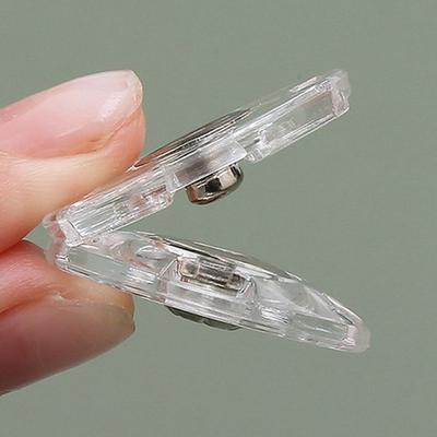 10Pcs Transparent Snap Button Acrylic Press Stud Sewing Accessories Snap Fastener