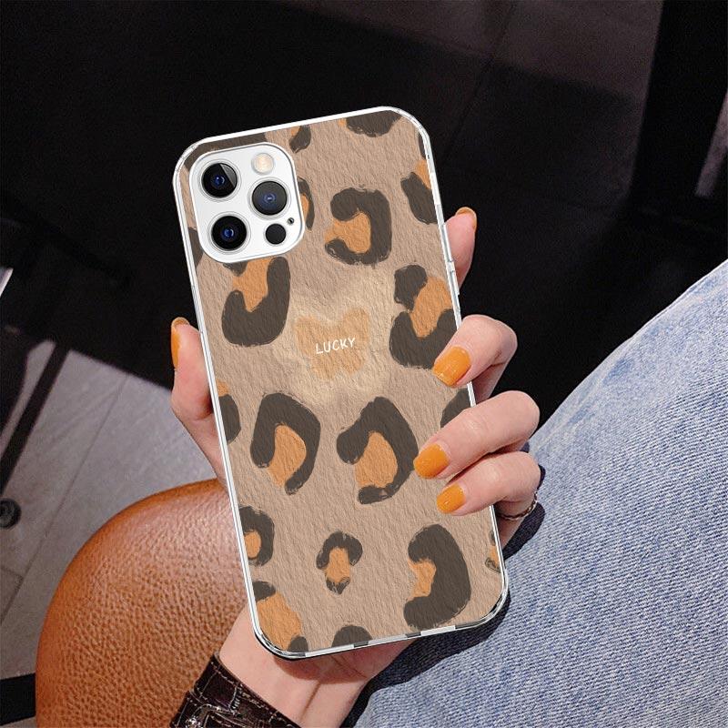 Leopard Print Phone Case For iPhone 17 Air 16 Pro Max 16E 15 + 14 Plus 11 12 13 Mini 7 8 SE Gift Print Cover Fundas 17 Air 16 Pr