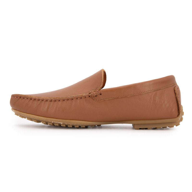 Mocassins élégants en cuir lisse Homme PIERRE CARDIN
