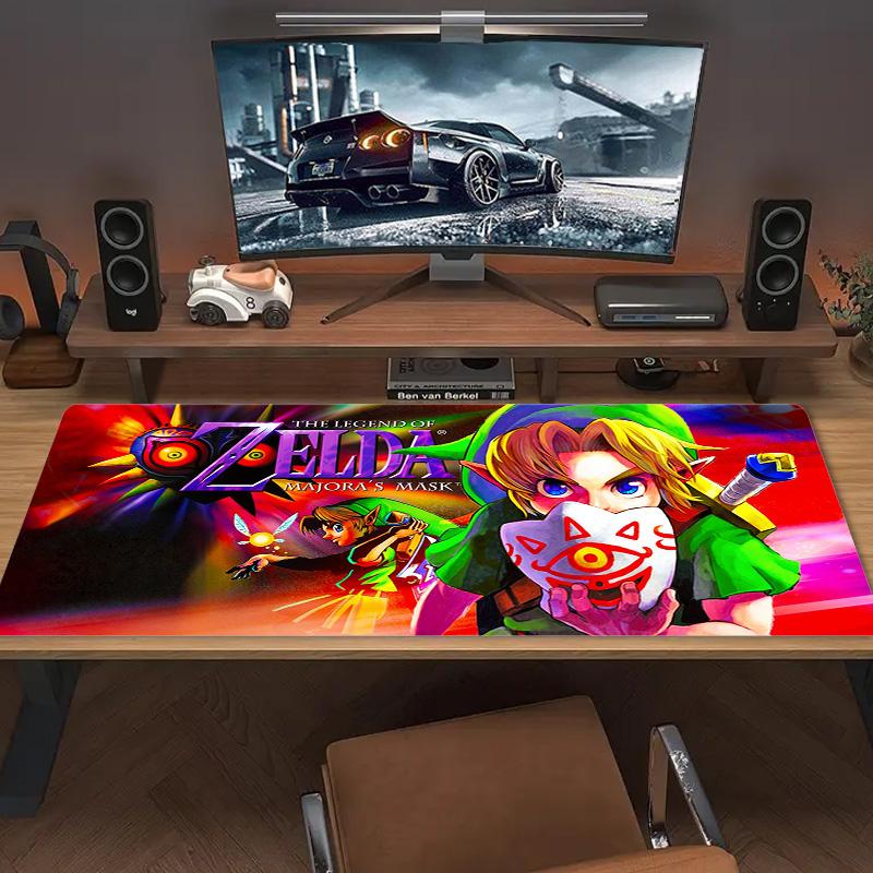 Game Legend of Zelda Color Mouse Pad Large Gaming Table Cushion Non-slip Laptop Tablet Big Mousepad XXL Mat Mini PC Playmat With Lock edge