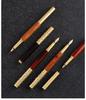 Retro Brass & Sandalwood Pocket Fountain Pen Set – Signature Calligraphy and Business Office Gift.