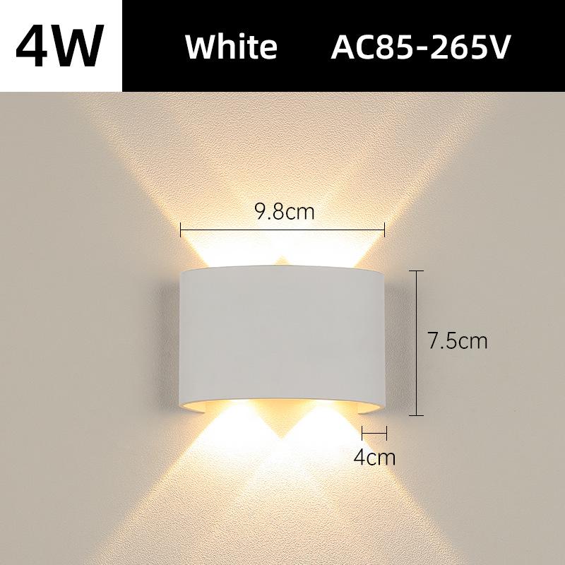 Minimalist Outdoor LED Wall Lamp for Hallways, Bedrooms, and Living Rooms
