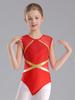 Mädchen Glänzend Bronzing Ballett Gymnastik Trikot Athletisch Activewear Training Jersey Athletisch Unitard Eiskunstlauf Kostüm