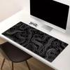 1Pcs Gaming Mouse Pad Large Keyboard Pad 31.5 x 11.8in Topographic Mouse Pad Black and White Mouse Pad for Keyboard with Anti-Sl
