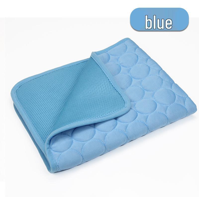 Pet Summer Cooling Mat: Breathable Ice Silk Pad for Dogs & Cats