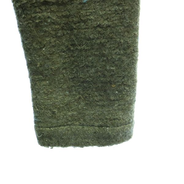 Opening Ceremony Sweter damski używany z mieszanki wełny z obramowaniem, z długim rękawem, dzianinowy, khaki S