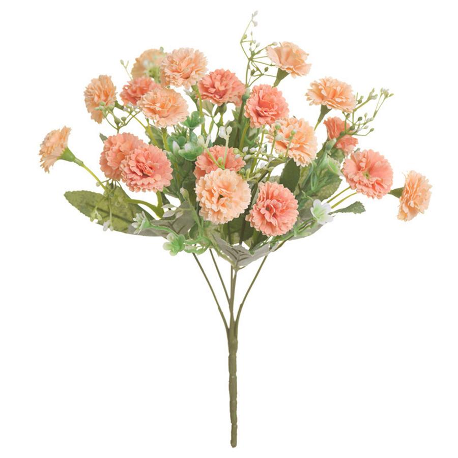 

Artificial Flower Wedding Bridal Bouquet Festival Vase Home Room Table Decora Scrapbook Diy Gift Yard Silk Hydrangea Accessories 1 pc оранжевый