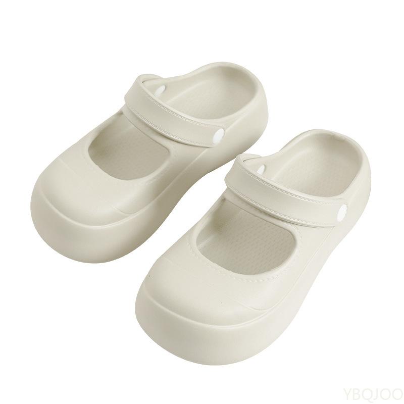 Mode Sommer wenige Hausschuhe für den Außenbereich dicksohlige Zehen-Strandhausschuhe runde Zehen süß vielseitig modisch täglich Damenschuhe