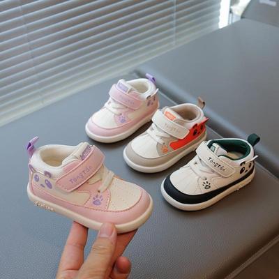 Popular Breathable New Boys' Shoes Children's Baby Toddler Shoes Non-slip Cartoon Middle Help Sports Shoes Tide