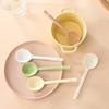 Nordic Style Ceramic Long Handle Spoon Morandi Creative Household High Value Internet Celebrity Spoon Dessert Spoon Soup Spoon