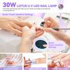 SAVILAND 30W Gel Nail Lamp IntelliSense Nail Lamp Cordless UV Light for Gel Nails Rechargeable LED Flash Curing Gooseneck UV Lamp Gel Nail Quick Dry