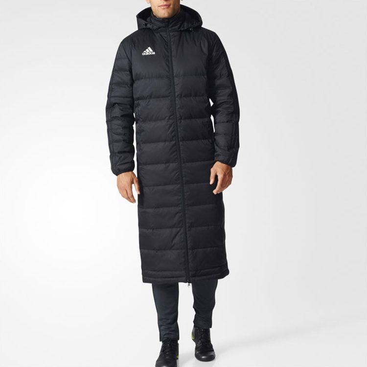 adidas Down Jackets Men's Black Hooded Moderate Other BS0056