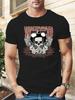 Edgy Skull & Pilot Goggles Graphic T-shirt - Bold "WANTED" Print