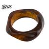 Eco-friendly Resin Bracelet Translucent Bracelet Exaggerated Irregular Shape Retro Lightweight