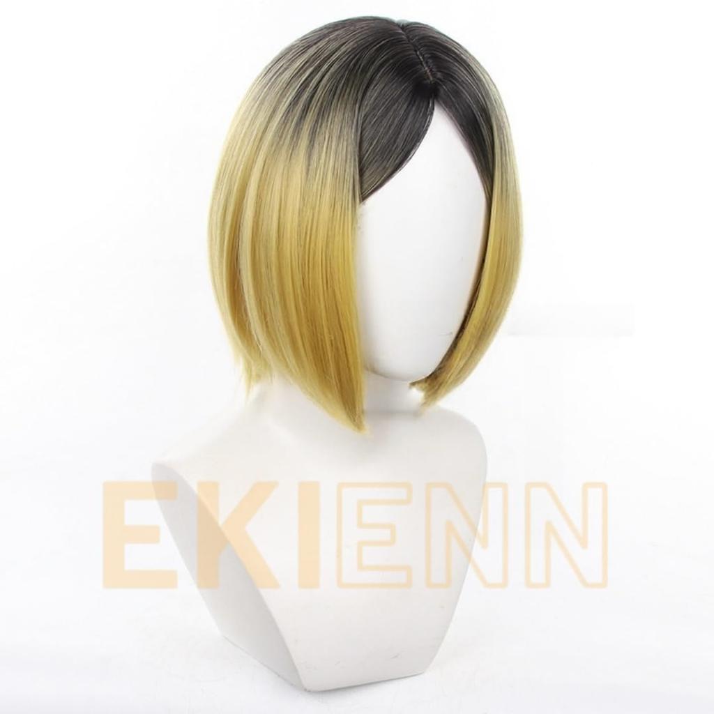 ekienn Haikyu!! Kozume Kenma Kitashinsuke Cosplay Wig, Heat-Resistant, Anime Costume, Halloween, Party, Event, Costume, Wig, Disguise, Party, Event