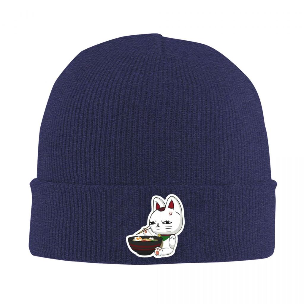 Dandadan Turbo Granny Cat Warm Knitted Cap Hip Hop Bonnet Hat Autumn Winter Outdoor Beanies Hats for Unisex Adult